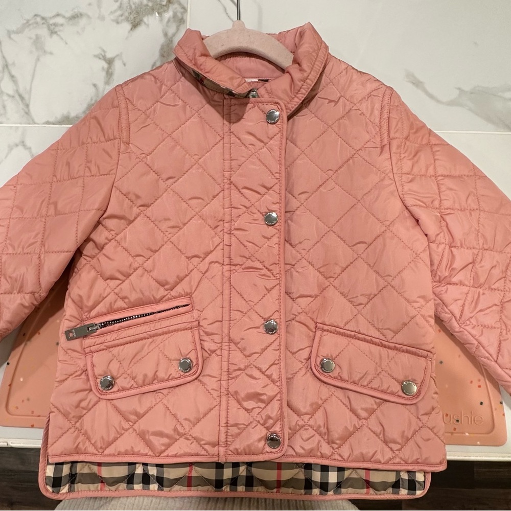Burberry Lightweight Diamond Quilted Jacket - Dusty Pink
